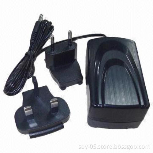 12V/2A 24W Wall-mounted AC/DC Adapter with interchange Plug, Available for LED TV, STB and iPad